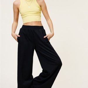 NWT- Black Mimosa Wide Leg Casual Sweat Pant